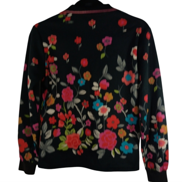 OMAR SHARIF Paris Pullover Lightweight, Floral design Top SZ EU 90 - Picture 3 of 11